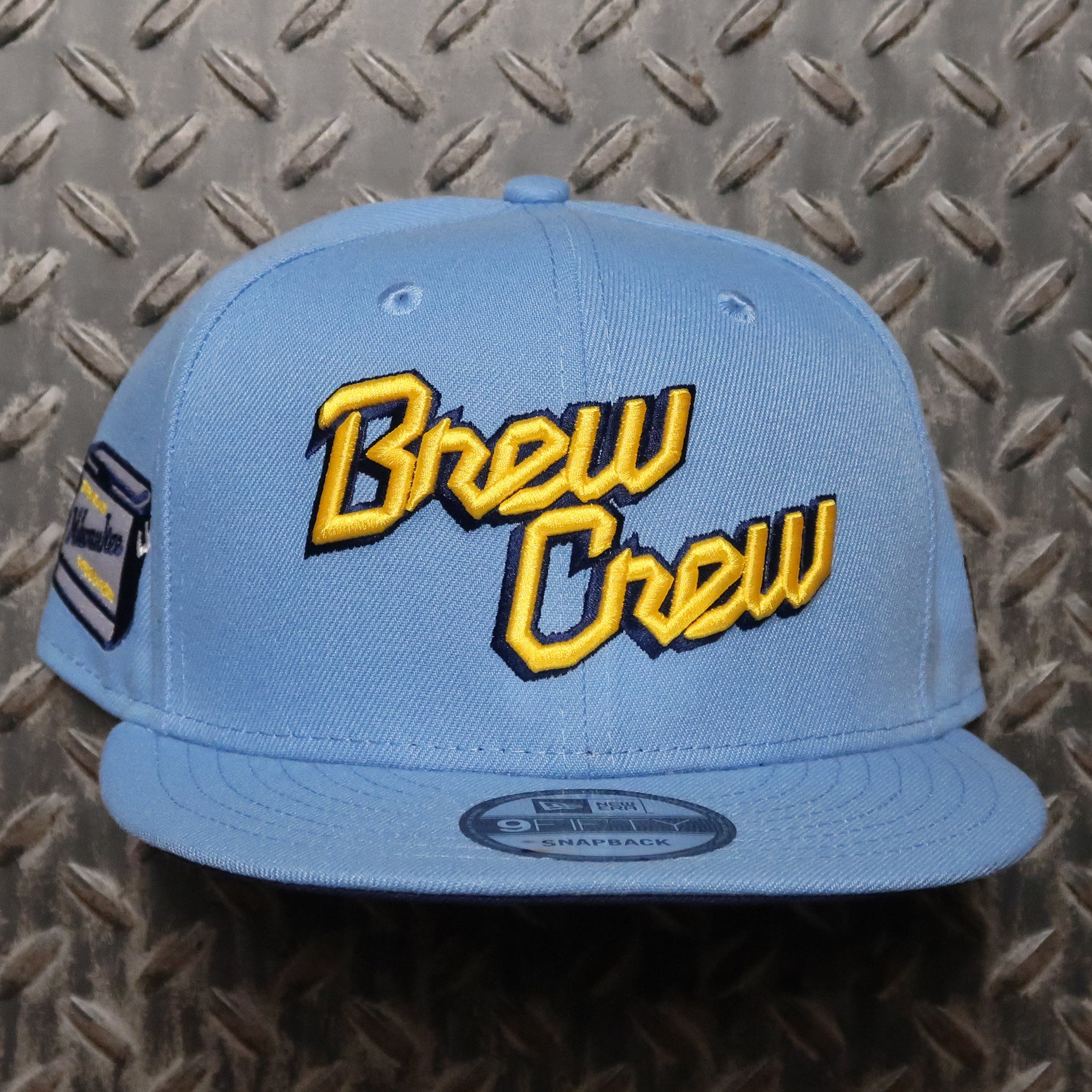 New Era Milwaukee Brewers City Connect 9FIFTY Snapback Hat Sky Blue 70714900