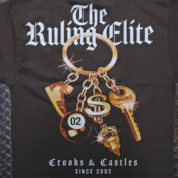 Crooks & Castles Keychain Premium Heavyweight Box T-Shirt