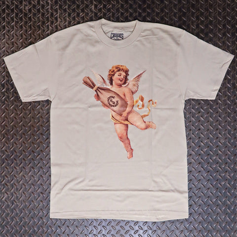 Crooks & Castles Greedy Cherub T-Shirt Natural XC0205t