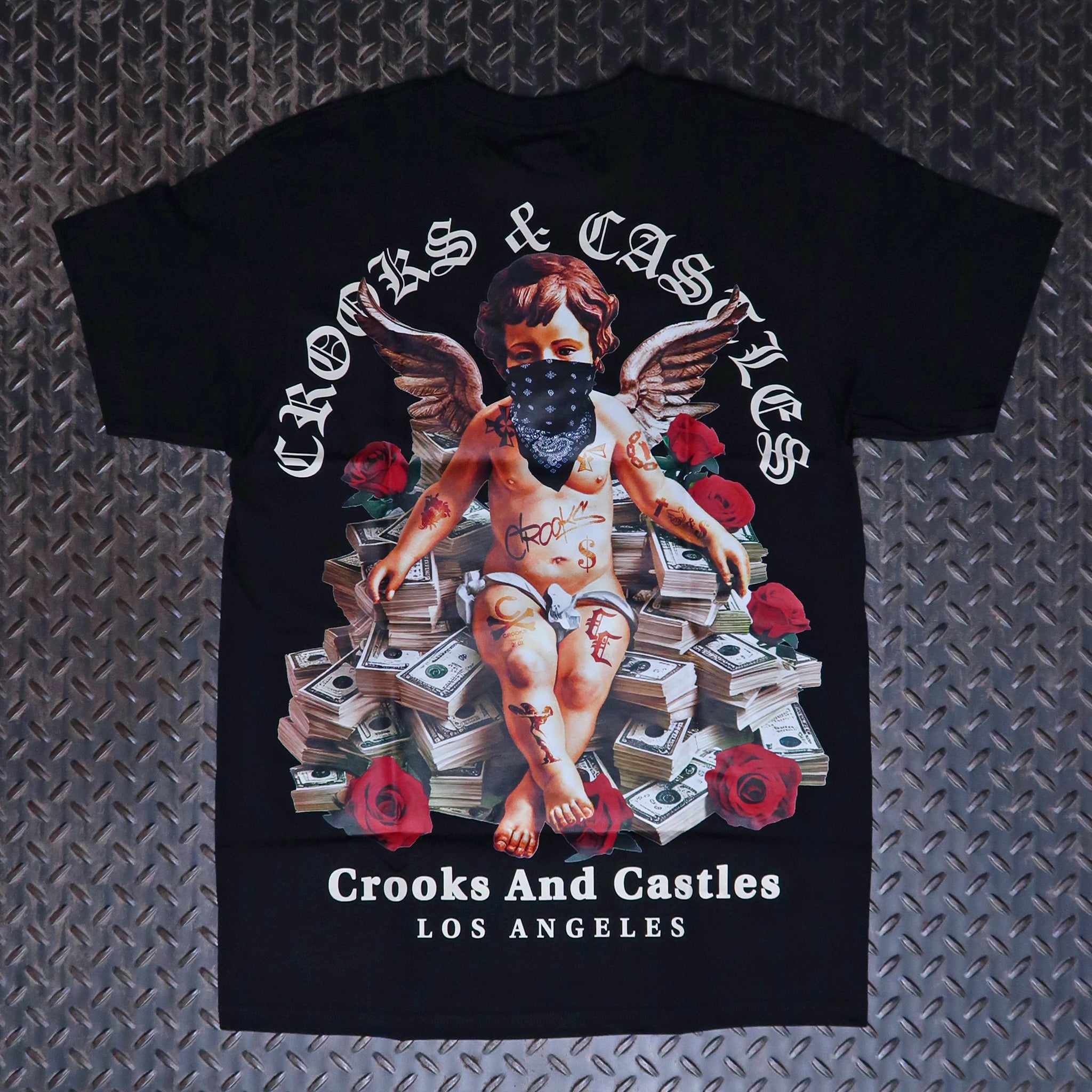Crooks & Castles Money Angel T-Shirt Black XC0193T