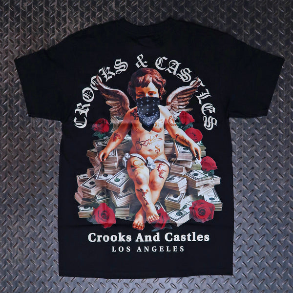 Crooks & Castles Money Angel T-Shirt Black XC0193T