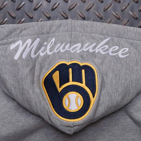 Pro Standard Milwaukee Brewers Team Badge Rib Hoodie