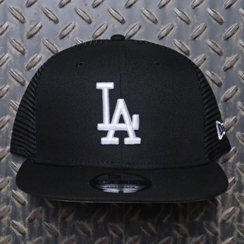 New Era Los Angeles Dodgers 9FIFTY Snapback Trucker Hat Black White 6041891
