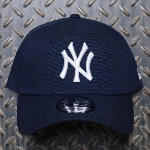 New Era New York Yankees 9FORTY A-Frame Snapback Hat Nay White 60587116