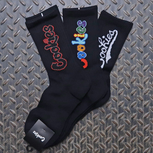 Cookies 3 Pack Socks Black CM253ASO01