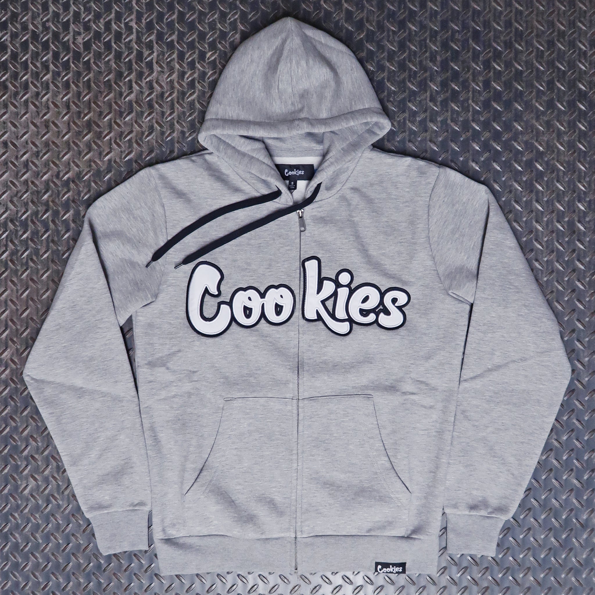Cookies Original Logo Twill Applique Zip Hoodie – Envisionsinc