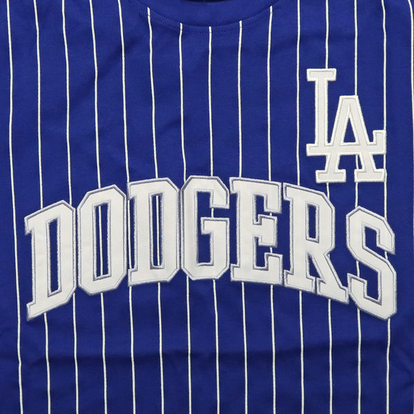 New Era Los Angeles Dodgers Throwback Pinstripe T-Shirt