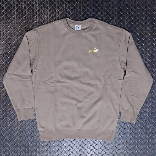 PUMA Metallic Relaxed Crewneck Sweatshirt Beige 63445555