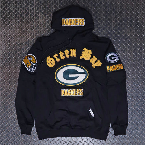 Pro Standard Green Bay Packers Old English Pullover Hoodie Black FGP5410344-BLK
