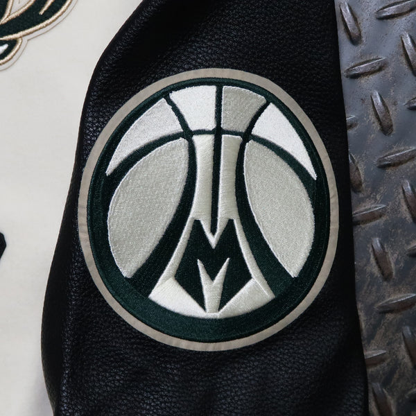 Pro Standard Milwaukee Bucks Modern Originals Rib Varsity Jacket