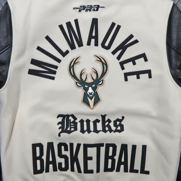 Pro Standard Milwaukee Bucks Modern Originals Rib Varsity Jacket