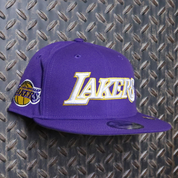 New Era Los Angeles Lakers Statement 9FIFTY Snapback Hat Purple 60770269