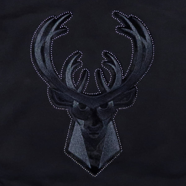 Pro Standard Milwaukee Bucks Blackout Drop Shoulder Hoodie