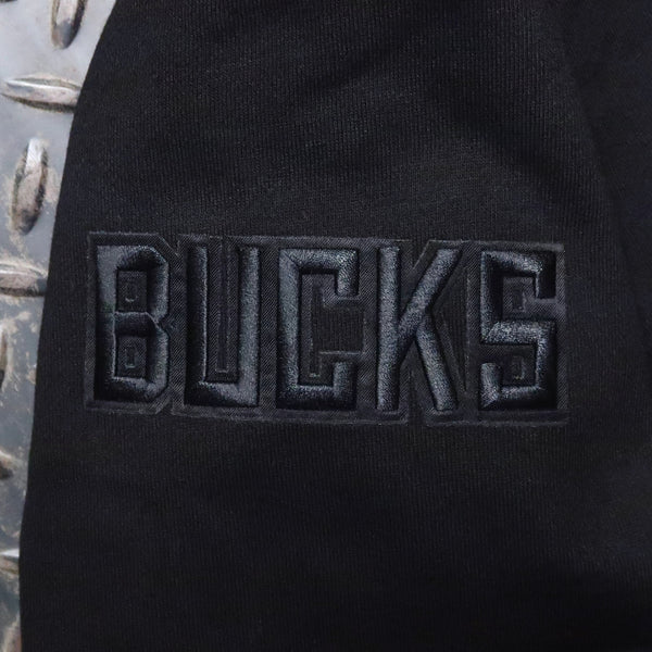 Pro Standard Milwaukee Bucks Blackout Drop Shoulder Hoodie