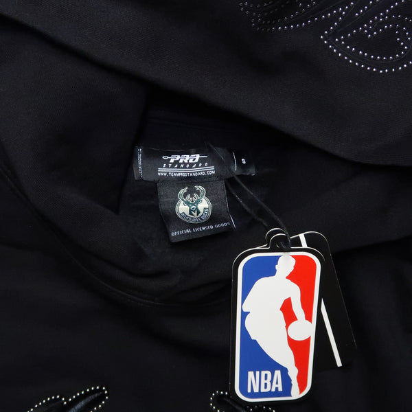 Pro Standard Milwaukee Bucks Blackout Drop Shoulder Hoodie