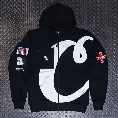 Cookies Search And Rescue Zip Hoodie Black CM254HFC06