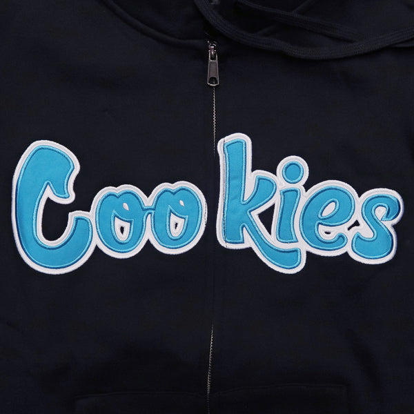 Cookies Original Logo Twill Applique Zip Hoodie