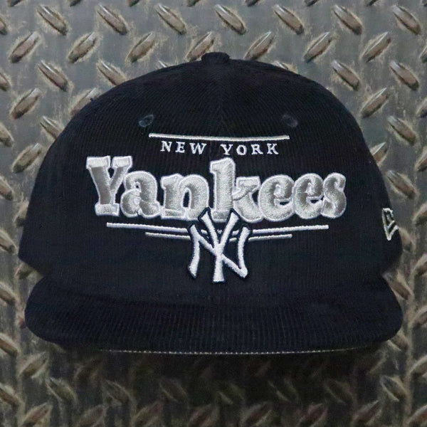 New Era New York Yankees Throwback Display Corduroy 9FIFTY Snapback Hat Navy 60527053
