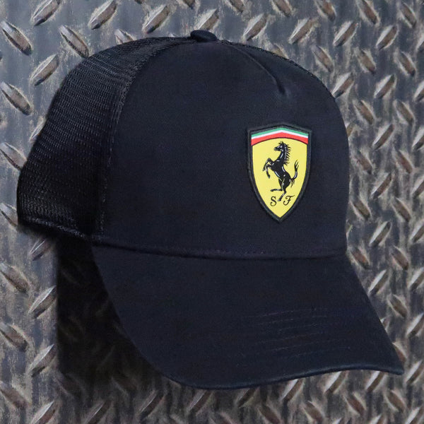 PUMA Ferrari Snapback Trucker Hat Black 02642102