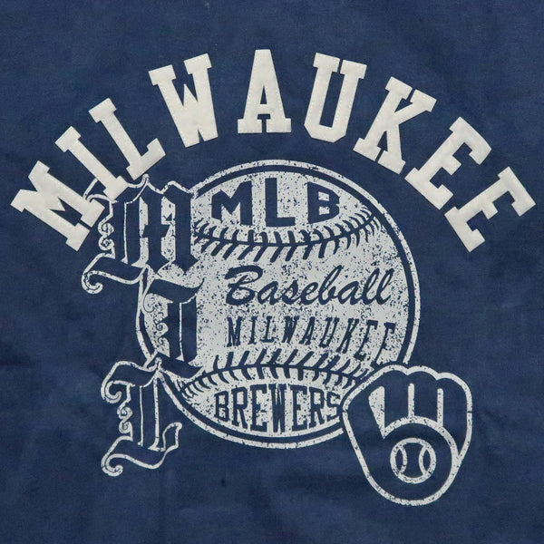 Pro Standard Milwaukee Brewers Street Team Enzyme Wash Drop Shoulder Hoodie