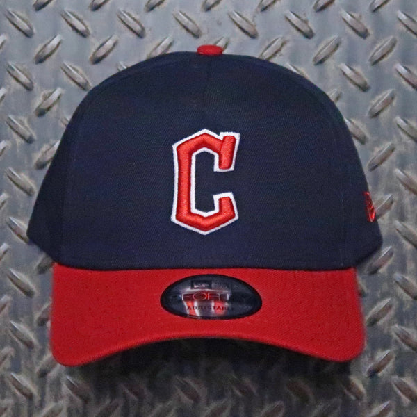 New Era Cleveland Guardians 2Tone 9FORTY Snapback Hat Navy Red 60587140