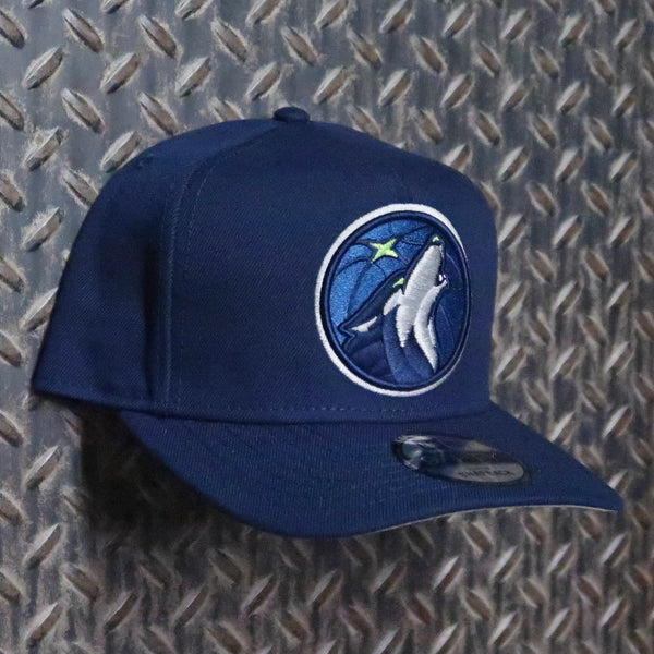 New Era Minnesota Timberwolves 9FIFTY A-Frame Snapback Hat Navy 60587552
