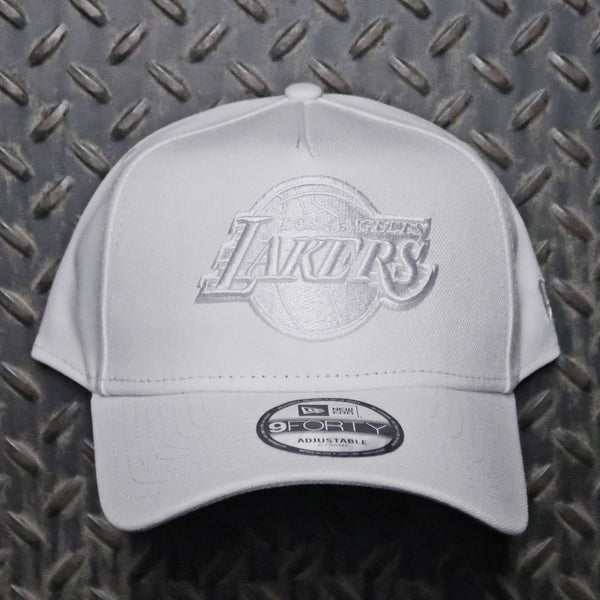New Era Los Angeles Lakers 9FORTY A-Frame Snapback Hat White 60587074