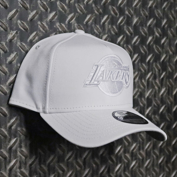 New Era Los Angeles Lakers 9FORTY A-Frame Snapback Hat White 60587074