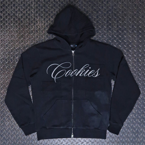 Cookies Artisan Zip Hoodie Black CM261HFC09