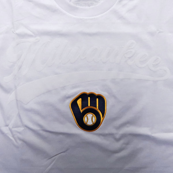 Pro Standard  Milwaukee Brewers Living Large Drop Shoulder T-Shirt