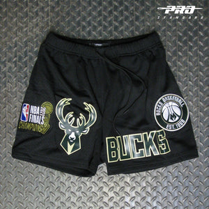 Pro Standard Milwaukee Bucks 2021 NBA Champions Mesh Short BMB353920-BLK